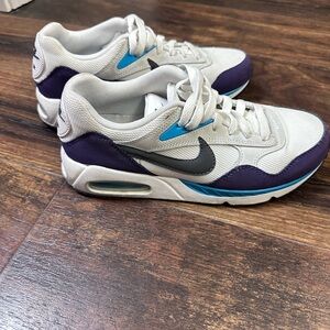 Nike White, Purple & Teal Low-Top Sneakers